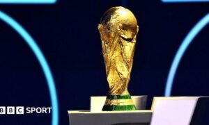 The World Cup trophy