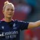Hollie Davidson refereeing a Women's World Cup match between Canada and Australia