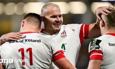Jacob Stockdale celebrating