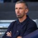 Gary O'Neil watching a Manchester City training session