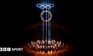 British athletes parading at the closing ceremony in Verona
