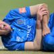 Wayne Madsen winces in pain