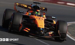 McLaren's Oscar Piastri in Australian Grand Prix practice
