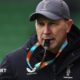 Harlequins head coach Jason Gilmore blows his whistle in training