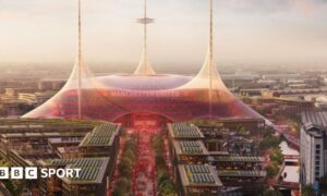Manchester United's planned new 100,000-capacity stadium