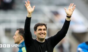 Head Coach Andoni Iraola of Bournemouth after his sides 2-1 win