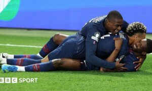 Paris St-Germain celebrate