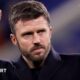 Michael Carrick acknowledges Manchester United fans following victory over Everton in February