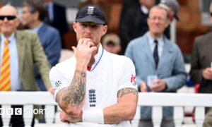 England captain Ben Stokes looks on at Lord's