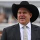 Matthew Hayden at Lord's, wearing a black suit and a Stetson hat