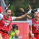 Mexico players celebrate after beating Great Britain in the 2026 Flag Football World Championships