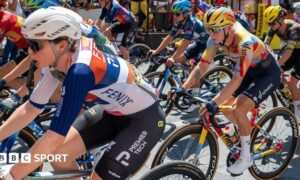 Cyclists compete at Tour de France Femme 2026