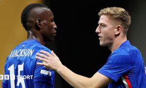 Chelsea strikers Nicolas Jackson and Liam Delap