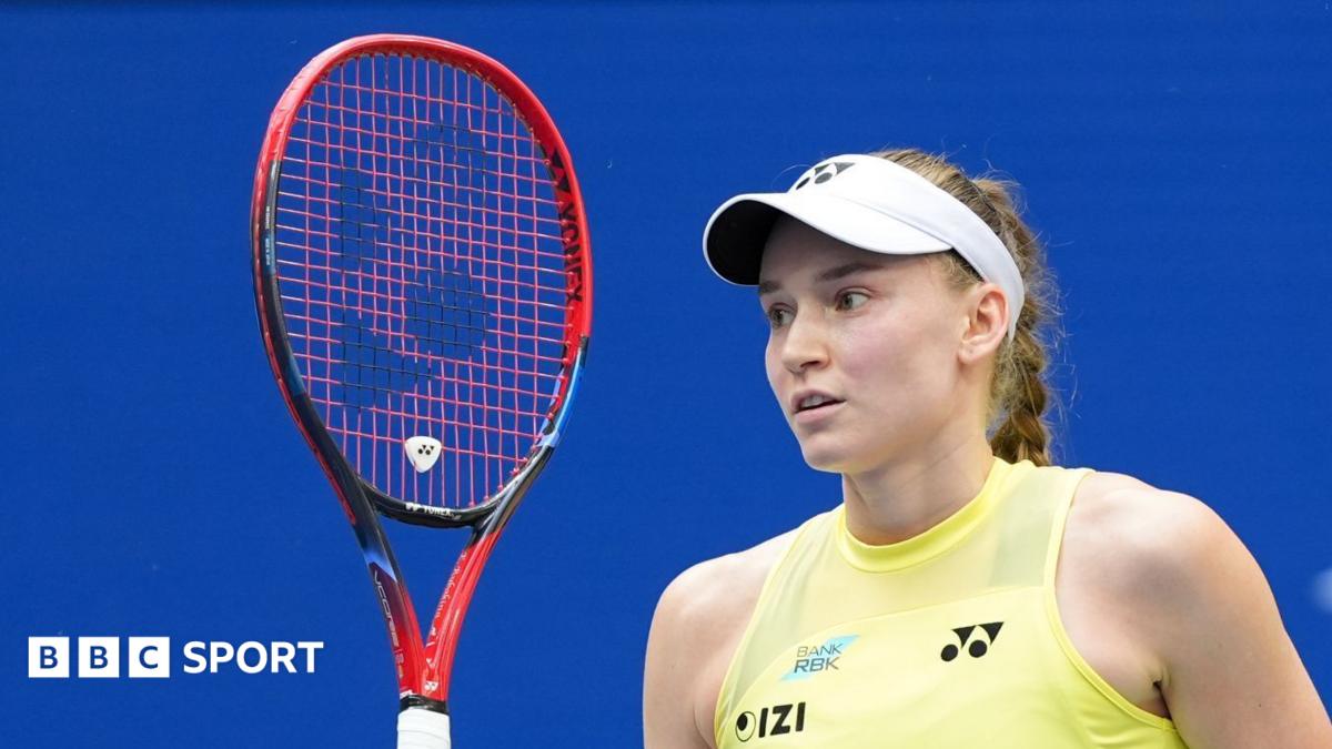 Elena Rybakina celebrates