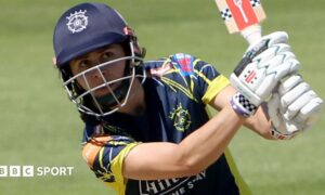 Maia Bouchier plays a shot for Hampshire
